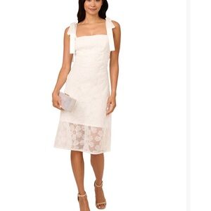 Elegant White Floral Dress